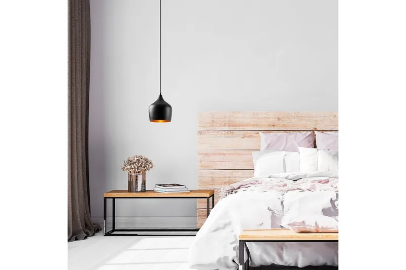 Taklampe Chichela enkel svart - Svart - Belysning - Innendørsbelysning & Lamper - Taklampe - Pendellamper & Hengelamper