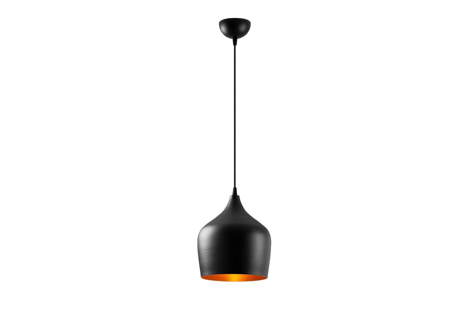 Taklampe Chichela enkel svart - Svart