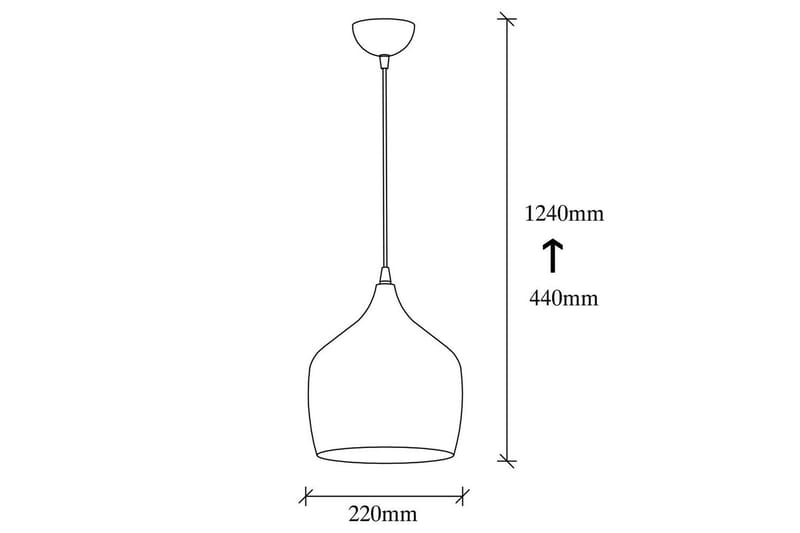 Taklampe Chichela enkel svart - Svart - Belysning - Innendørsbelysning & Lamper - Taklampe - Pendellamper & Hengelamper