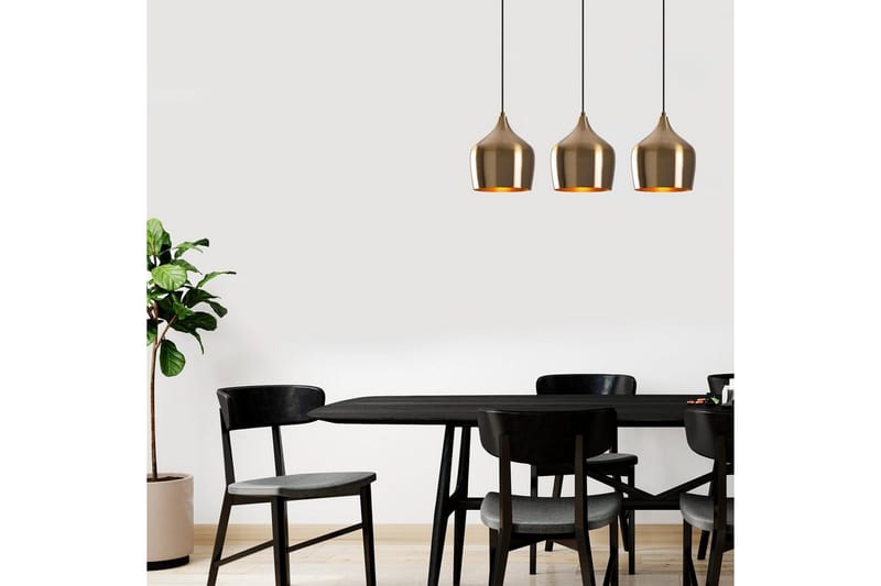 Taklampe Chichela tre vintage - Gull - Belysning - Innendørsbelysning & Lamper - Taklampe - Pendellamper & Hengelamper