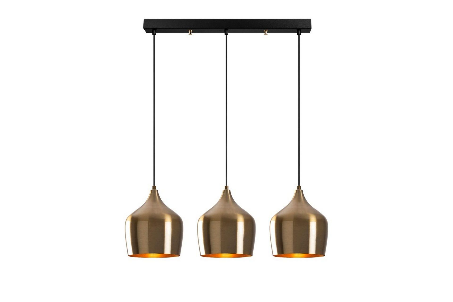 Taklampe Chichela tre vintage - Gull