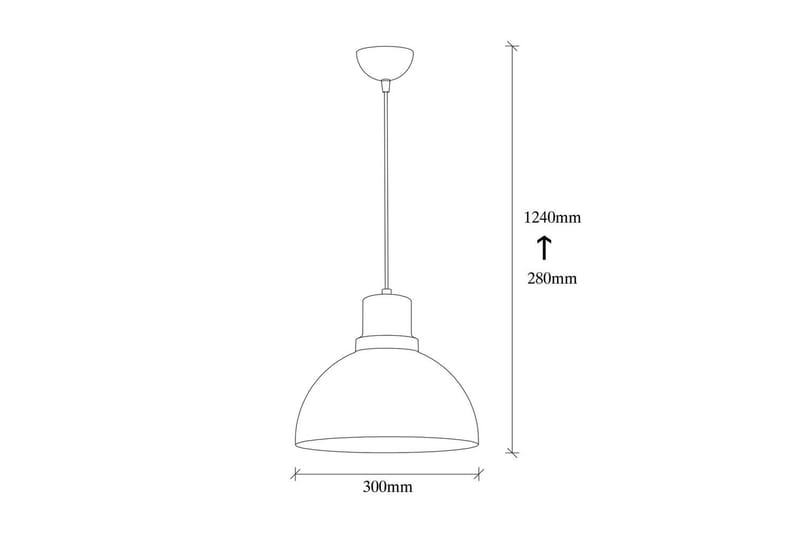 Taklampe Chichelai Single Svart - Svart - Belysning - Innendørsbelysning & Lamper - Taklampe - Pendellamper & Hengelamper