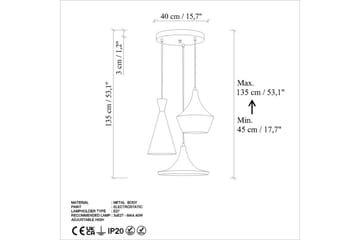 Taklampe Cindel Antikk - Gull - Belysning - Innendørsbelysning & Lamper - Taklampe - Pendellamper & Hengelamper
