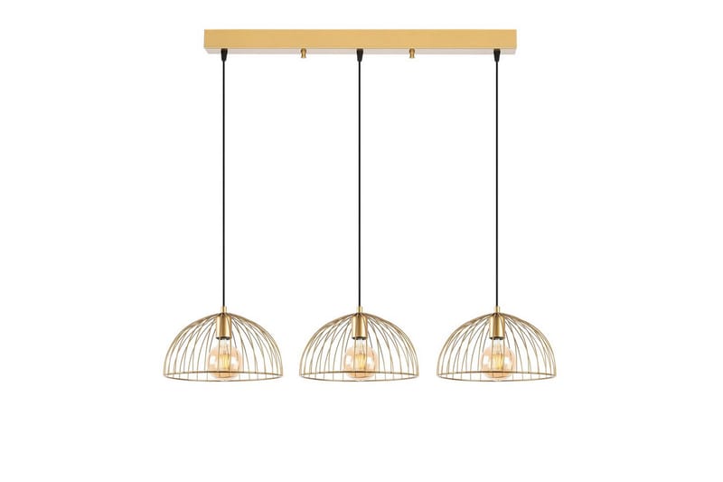 Taklampe Corva Skinnende Gull Horisontal base - Horisontal base - Belysning - Innendørsbelysning & Lamper - Taklampe - Pendellamper & Hengelamper