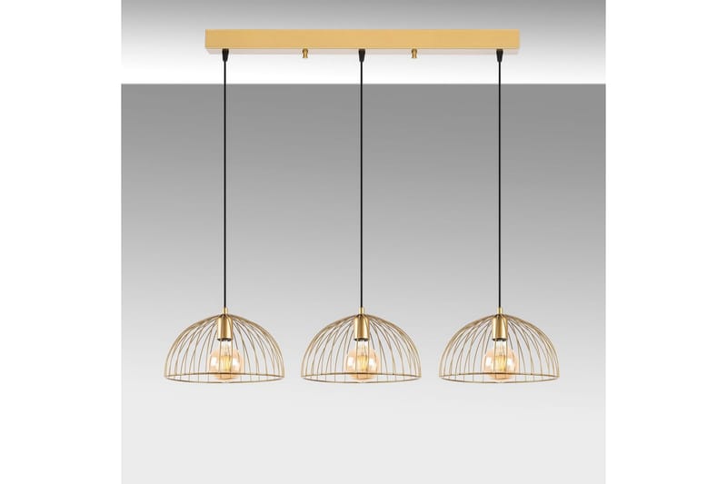 Taklampe Corva Skinnende Gull Horisontal base - Horisontal base - Belysning - Innendørsbelysning & Lamper - Taklampe - Pendellamper & Hengelamper