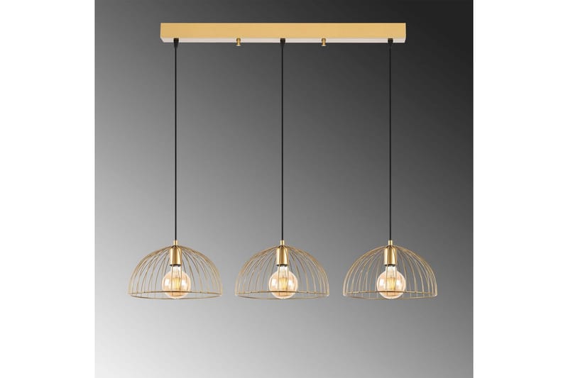Taklampe Corva Skinnende Gull Horisontal base - Horisontal base - Belysning - Innendørsbelysning & Lamper - Taklampe - Pendellamper & Hengelamper