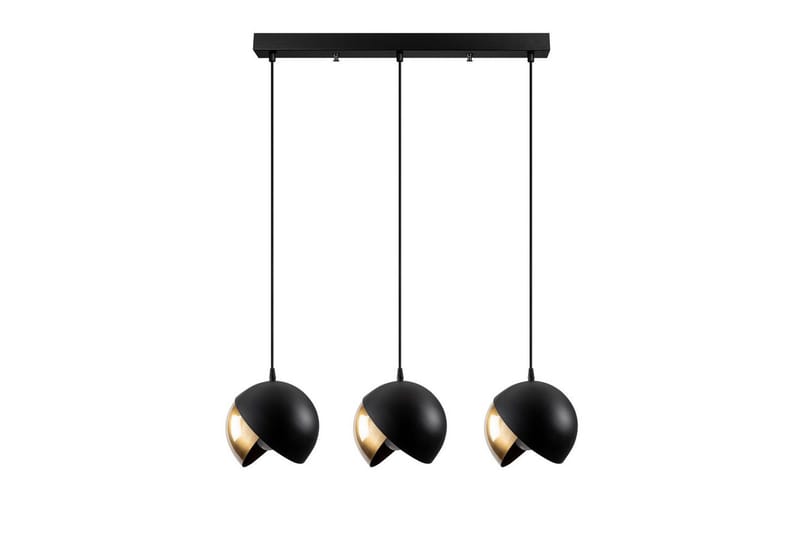 Taklampe Dalenor Svart / Gull Tre Stikkontakt - Tre Stikkontakt - Belysning - Innendørsbelysning & Lamper - Taklampe - Pendellamper & Hengelamper