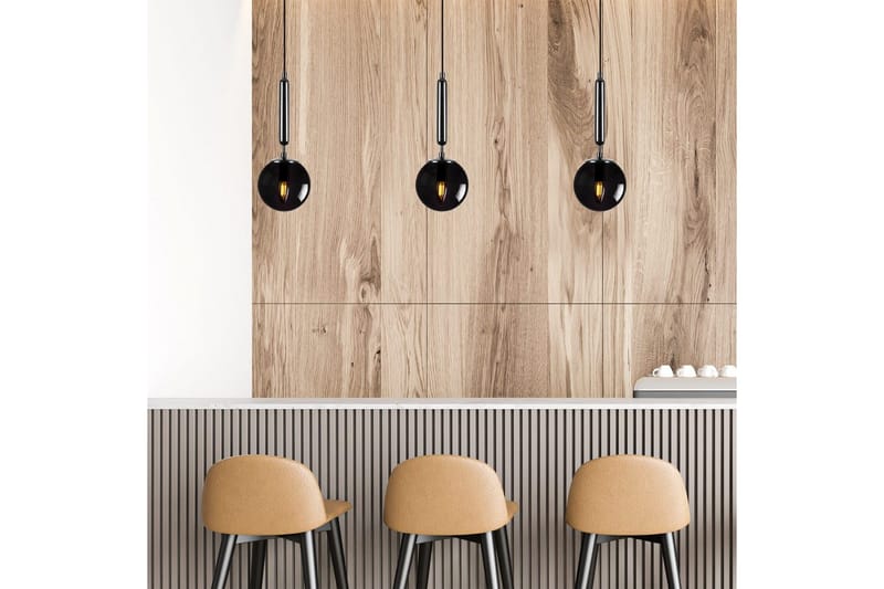 Taklampe Darna Svart - Svart - Belysning - Innendørsbelysning & Lamper - Taklampe - Pendellamper & Hengelamper