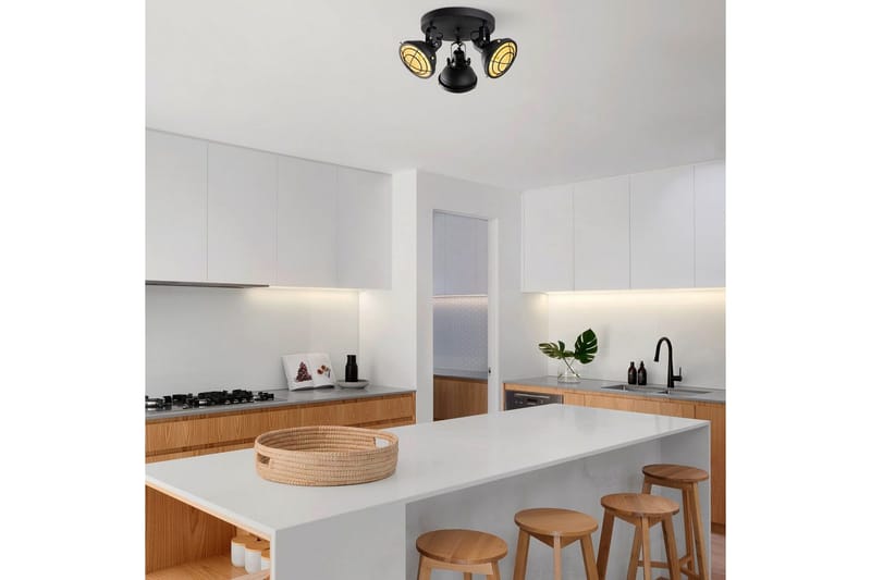 Taklampe Desten Svart - Svart - Belysning - Innendørsbelysning & Lamper - Taklampe - Plafondlampe