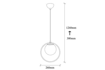 Taklampe Dolcer Svart / Hvit - Svart / Hvit - Belysning - Innendørsbelysning & Lamper - Taklampe - Pendellamper & Hengelamper