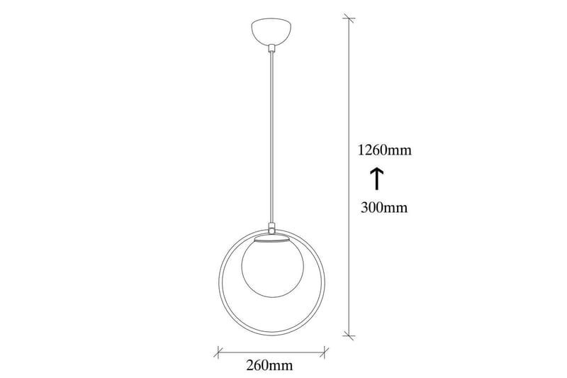 Taklampe Dolcer Svart / Hvit - Svart / Hvit - Belysning - Innendørsbelysning & Lamper - Taklampe - Pendellamper & Hengelamper