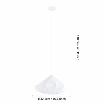 Taklampe Dolwen - Hvit, 425 mm - Belysning - Innendørsbelysning & Lamper - Taklampe - Pendellamper & Hengelamper