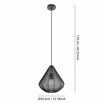 Taklampe Dolwen - Sort, 335 mm - Belysning - Innendørsbelysning & Lamper - Taklampe - Pendellamper & Hengelamper