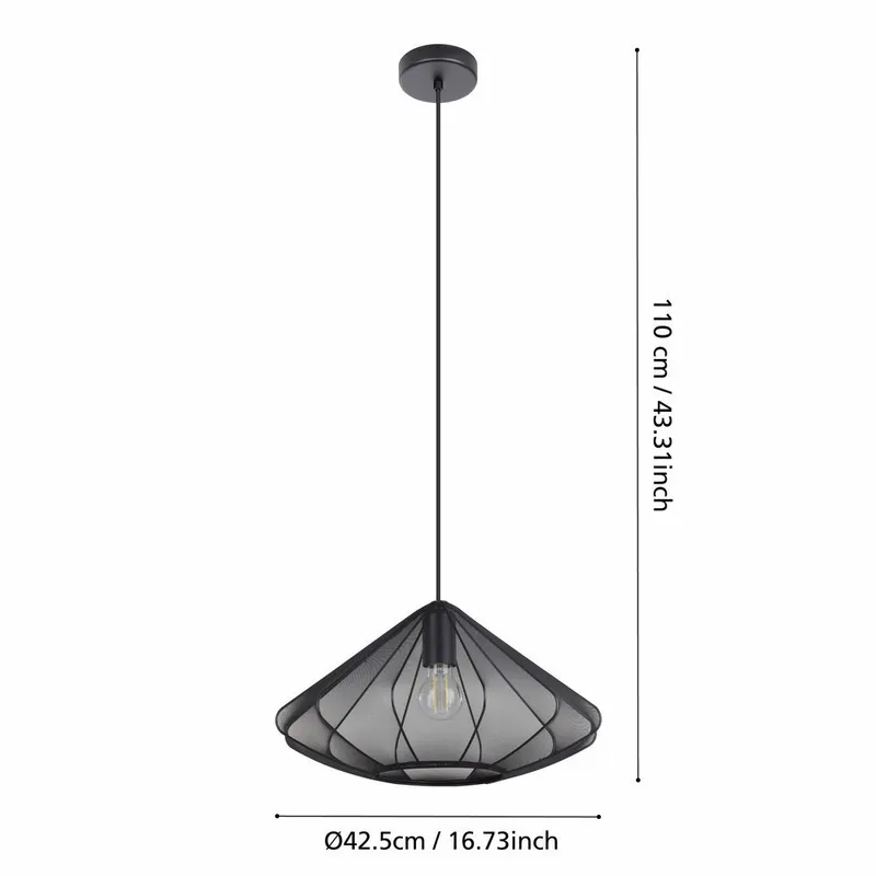 Taklampe Dolwen - Sort, 425 mm - Belysning - Innendørsbelysning & Lamper - Taklampe - Pendellamper & Hengelamper