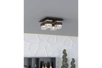 Taklampe Eglo Barrancas - Svart/Gull - Belysning - Innendørsbelysning & Lamper - Taklampe - Krystallkrone & takkrone