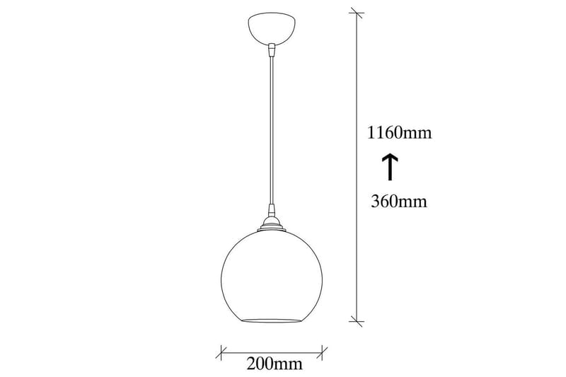 Taklampe Elanorstead Gull / Svart - Gull/Svart - Belysning - Innendørsbelysning & Lamper - Taklampe - Pendellamper & Hengelamper