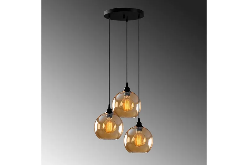 Taklampe Elanorstead Tre Gull / Svart - Gull/Svart - Belysning - Innendørsbelysning & Lamper - Taklampe - Pendellamper & Hengelamper