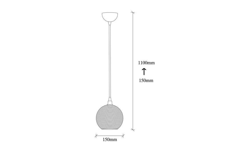 Taklampe Elra Sølv - Sølv - Belysning - Innendørsbelysning & Lamper - Taklampe - Pendellamper & Hengelamper