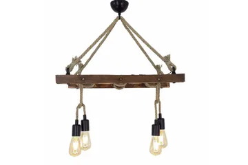 Taklampe Eluna Valnøtt - Brun - Belysning - Innendørsbelysning & Lamper - Taklampe - Pendellamper & Hengelamper