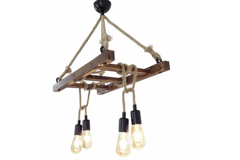 Taklampe Eluna Valnøtt - Brun - Belysning - Innendørsbelysning & Lamper - Taklampe - Pendellamper & Hengelamper