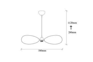 Taklampe Emrith Svart - Svart - Belysning - Innendørsbelysning & Lamper - Taklampe - Pendellamper & Hengelamper