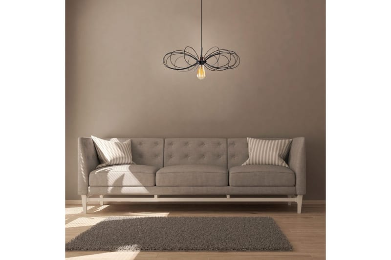 Taklampe Emrith Svart - Svart - Belysning - Innendørsbelysning & Lamper - Taklampe - Pendellamper & Hengelamper