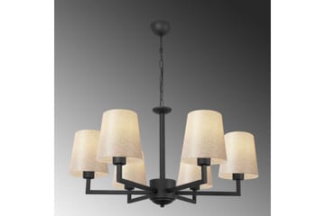 Taklampe Fenda Svart / Krem - Svart - Belysning - Innendørsbelysning & Lamper - Taklampe - Pendellamper & Hengelamper