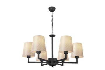 Taklampe Fenda Svart / Krem - Svart - Belysning - Innendørsbelysning & Lamper - Taklampe - Pendellamper & Hengelamper
