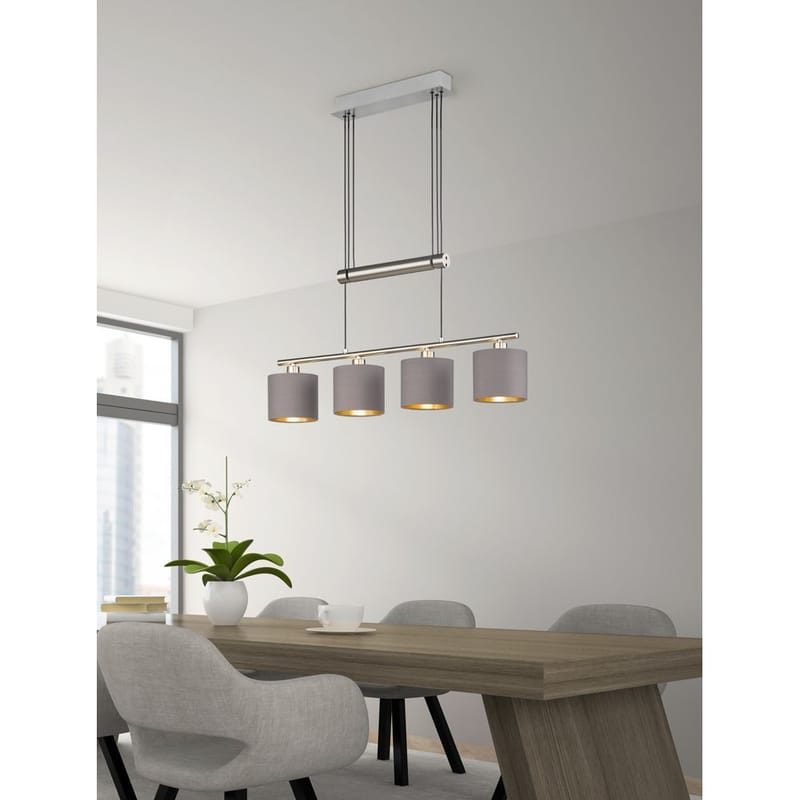 Taklampe Garda - Børstet stål - Belysning - Innendørsbelysning & Lamper - Taklampe - Pendellamper & Hengelamper