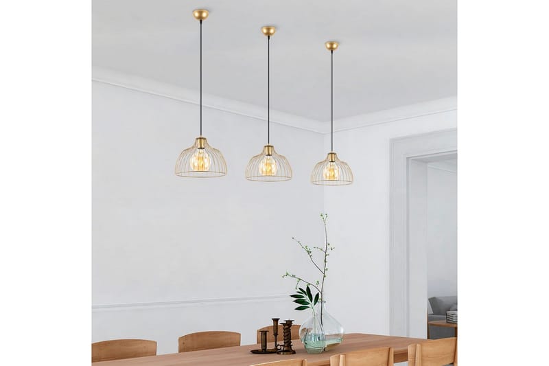 Taklampe Gertie Skinnende Gull - Gull - Belysning - Innendørsbelysning & Lamper - Taklampe - Pendellamper & Hengelamper