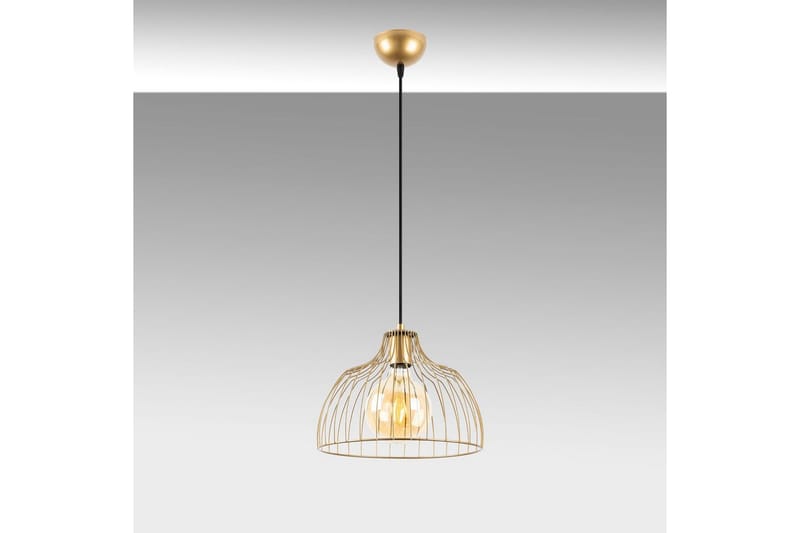 Taklampe Gertie Skinnende Gull - Gull - Belysning - Innendørsbelysning & Lamper - Taklampe - Pendellamper & Hengelamper