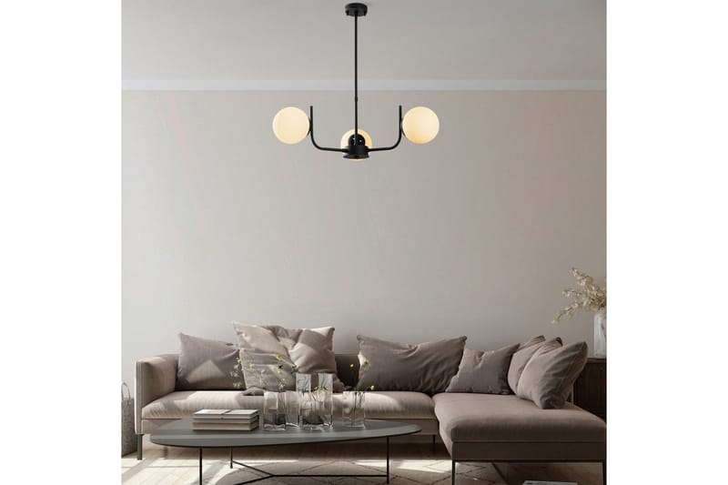 Taklampe Gevir Svart - Svart - Belysning - Innendørsbelysning & Lamper - Taklampe - Pendellamper & Hengelamper