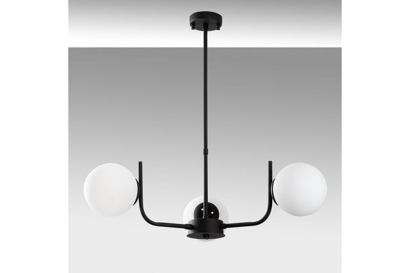 Taklampe Gevir Svart - Svart - Belysning - Innendørsbelysning & Lamper - Taklampe - Pendellamper & Hengelamper