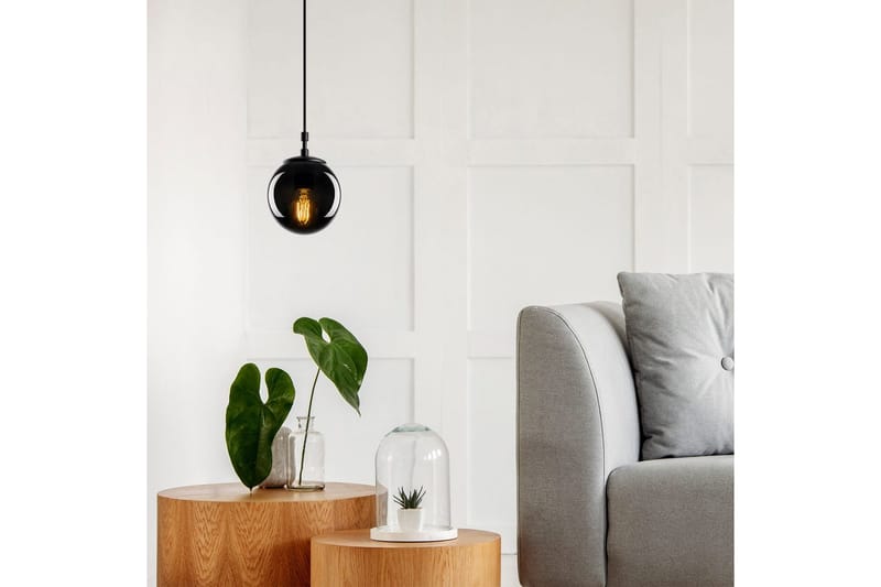 Taklampe Giuseppe Svart / Røyk - Svart / Røyk - Belysning - Innendørsbelysning & Lamper - Taklampe - Pendellamper & Hengelamper