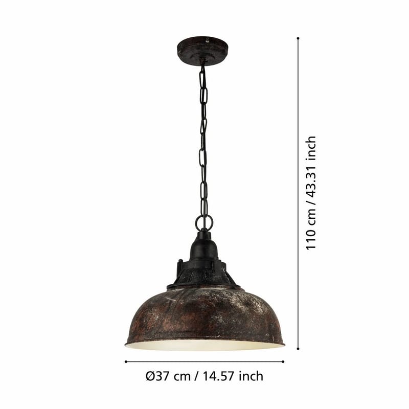 Taklampe Grantham - 37 cm - Belysning - Innendørsbelysning & Lamper - Taklampe - Pendellamper & Hengelamper