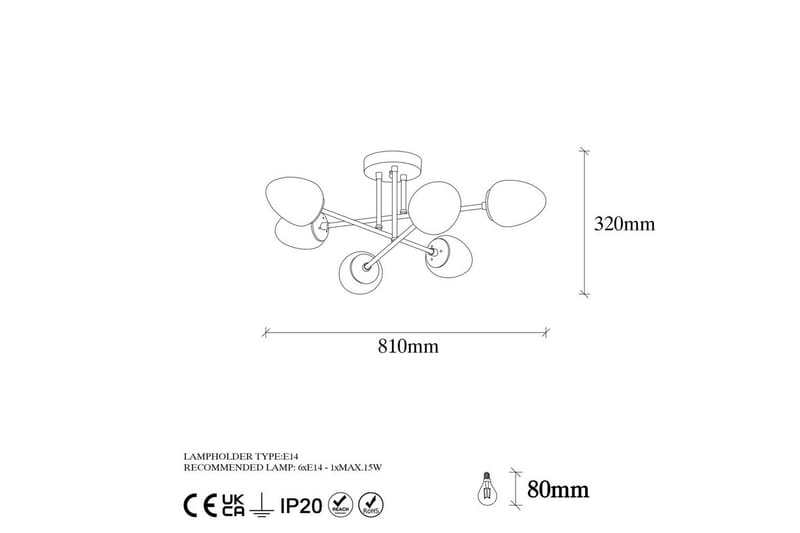 Taklampe Grevan Vintage - Multifarget - Belysning - Innendørsbelysning & Lamper - Taklampe - Plafondlampe