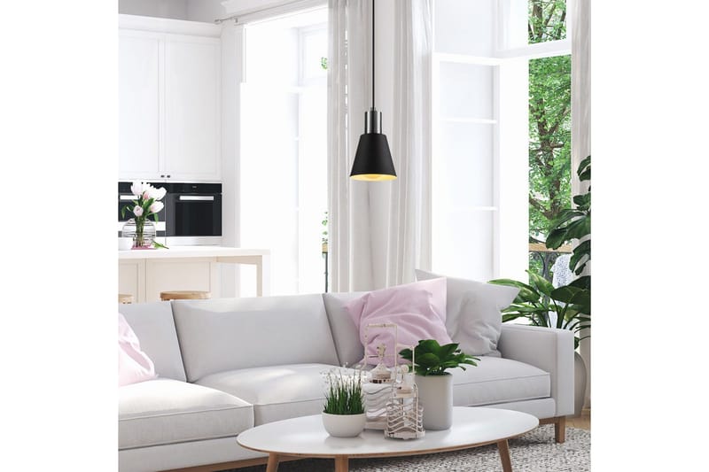 Taklampe Gullis svart / nikkel - Svart - Belysning - Innendørsbelysning & Lamper - Taklampe - Pendellamper & Hengelamper