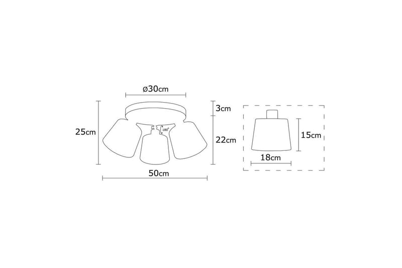 Taklampe Gulliser Sølv - Sølv - Belysning - Innendørsbelysning & Lamper - Taklampe - Plafondlampe