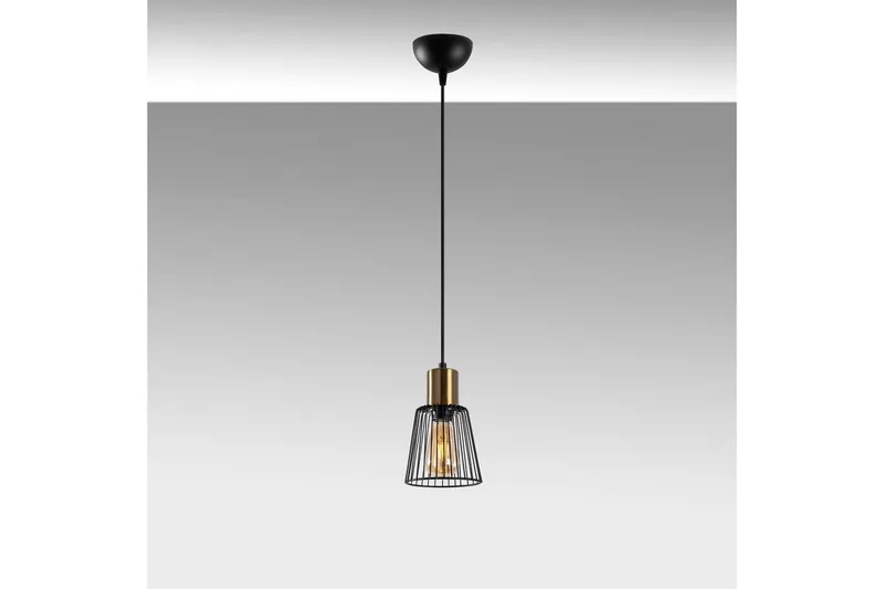 Taklampe Gullistel Svart / Antikk, Svart/Multifarget