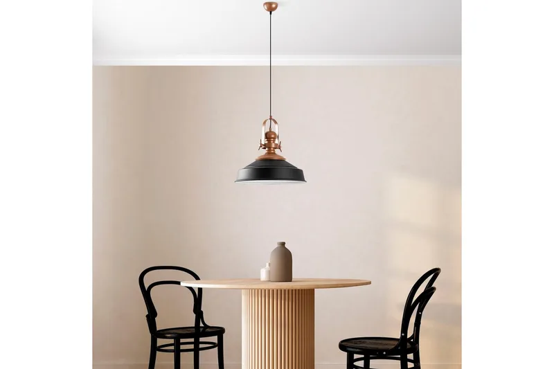 Taklampe Håndverk Svart - Svart - Belysning - Innendørsbelysning & Lamper - Taklampe - Pendellamper & Hengelamper