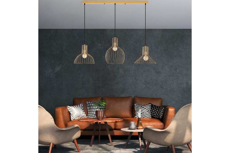 Taklampe Halven Gull - Gull - Belysning - Innendørsbelysning & Lamper - Taklampe - Pendellamper & Hengelamper