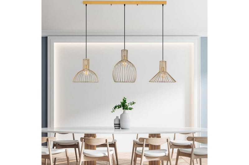 Taklampe Halven Gull - Gull - Belysning - Innendørsbelysning & Lamper - Taklampe - Pendellamper & Hengelamper