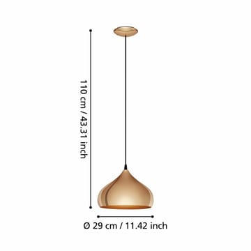 Taklampe Hapton - 29 cm - Belysning - Innendørsbelysning & Lamper - Taklampe - Pendellamper & Hengelamper