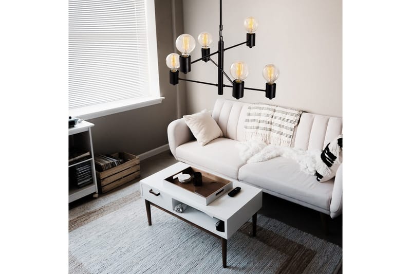 Taklampe Hexaia Opp Svart - Svart - Belysning - Innendørsbelysning & Lamper - Taklampe - Pendellamper & Hengelamper