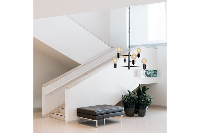 Taklampe Hexaia Opp Svart - Svart - Belysning - Innendørsbelysning & Lamper - Taklampe - Pendellamper & Hengelamper