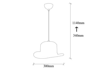 Taklampe Hukle Svart - Svart - Belysning - Innendørsbelysning & Lamper - Taklampe - Pendellamper & Hengelamper