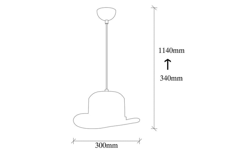 Taklampe Hukle Svart - Svart - Belysning - Innendørsbelysning & Lamper - Taklampe - Pendellamper & Hengelamper