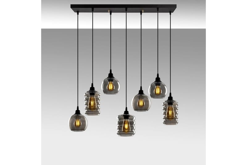 Taklampe Ilena Fume - Antrasitt - Belysning - Innendørsbelysning & Lamper - Taklampe - Pendellamper & Hengelamper