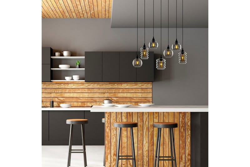 Taklampe Ilena Fume - Antrasitt - Belysning - Innendørsbelysning & Lamper - Taklampe - Pendellamper & Hengelamper