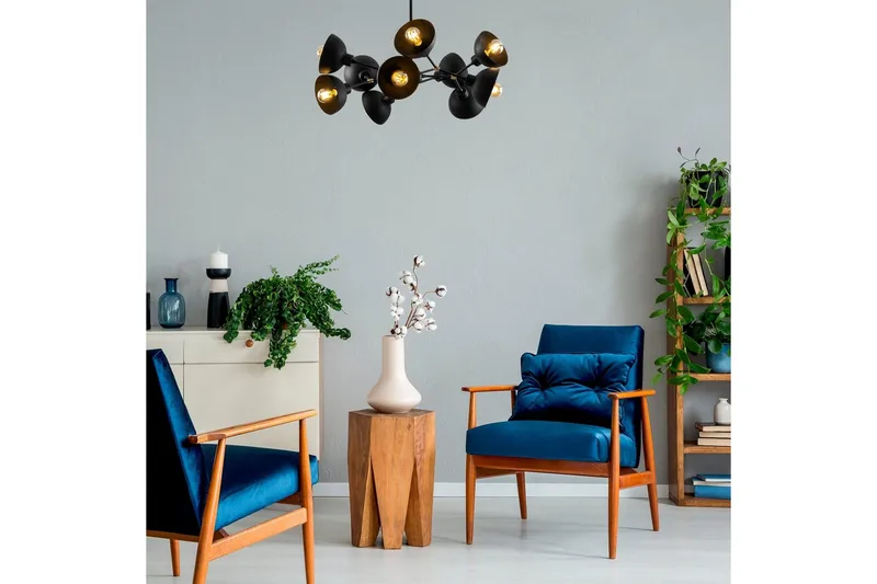 Taklampe Ilmare Moonza Svart - Svart - Belysning - Innendørsbelysning & Lamper - Taklampe - Pendellamper & Hengelamper